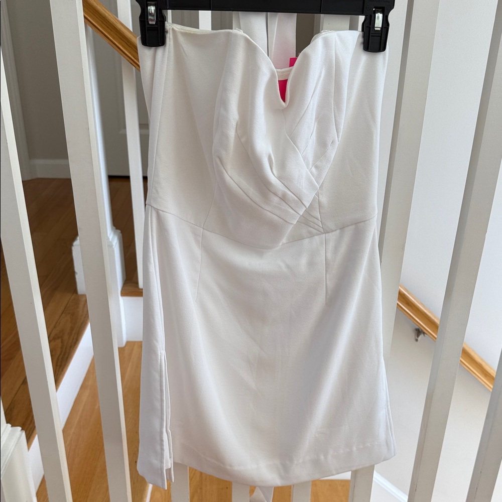 Lilly Pulitzer White Strapless Dress - Picture 4 of 5